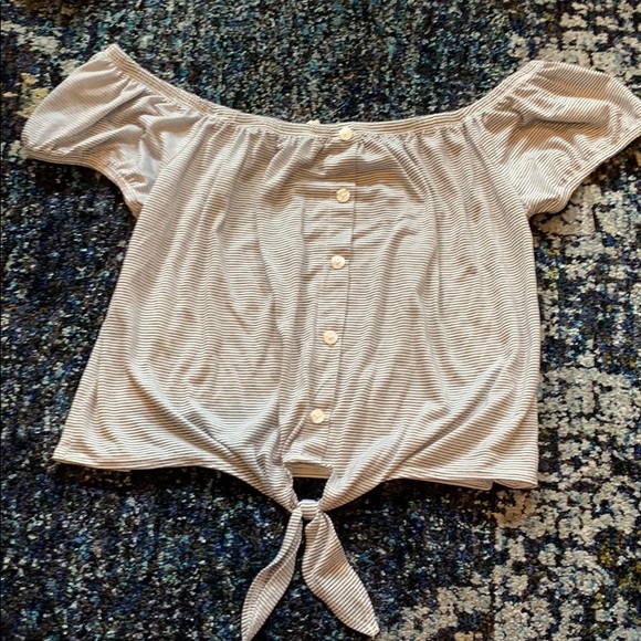 Tilly's Tops - stripped off the the shoulder top